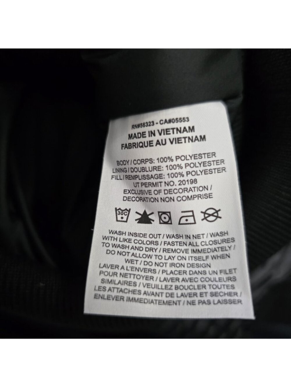 Jordan Bomber Jacket Full Zip Quilted Down Black  Men's Sz L II5314 010 $300 - Picture 9 of 9